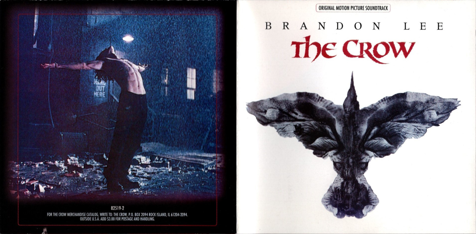 the crow soundtrack booklet pages 1 and 2